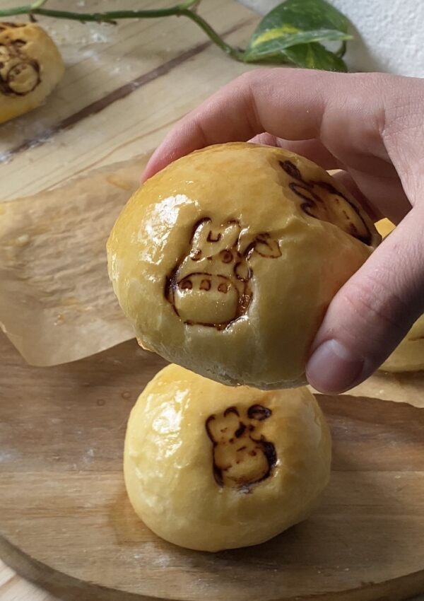 Totoro mozzarella stuffed buns