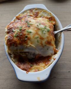 Homemade lasagna