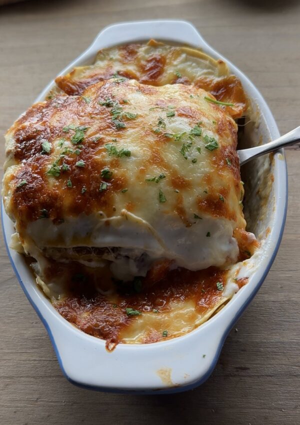 Homemade lasagna