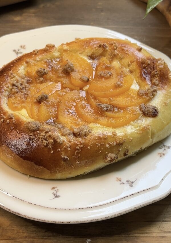 Peach brioche