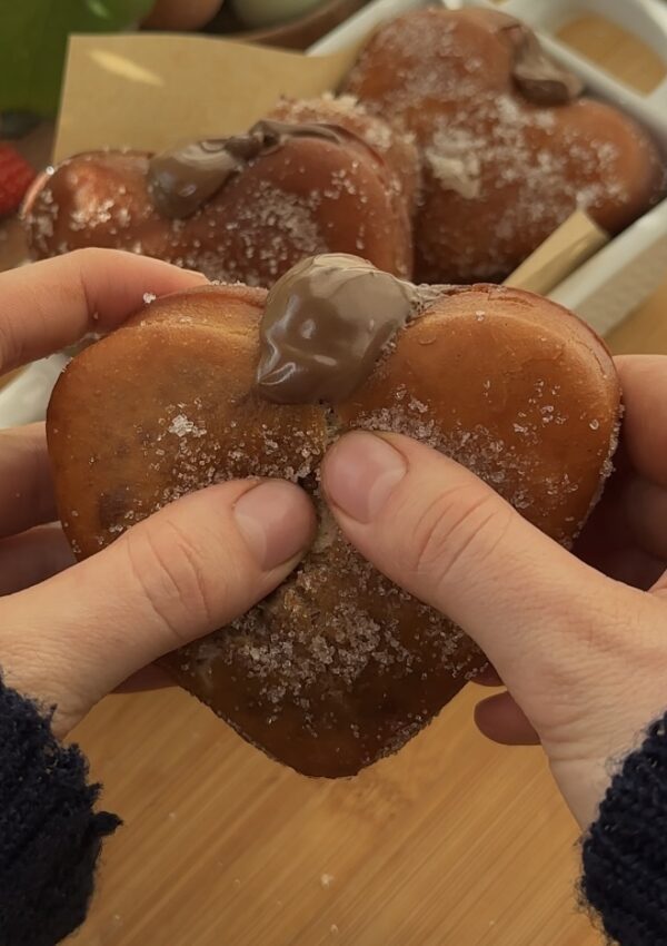 Nutella heart donuts: The perfect recipe for valentines day